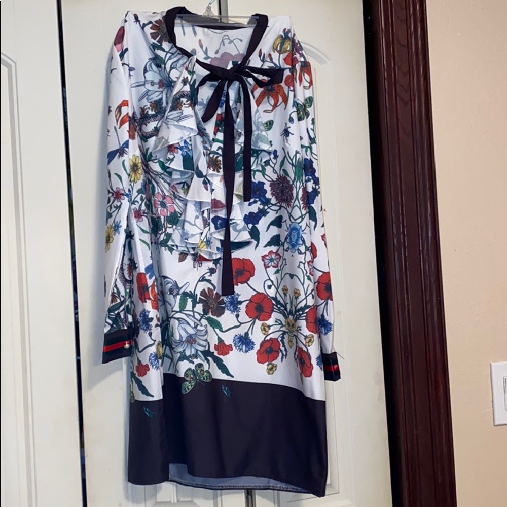 Ruffle floral dress